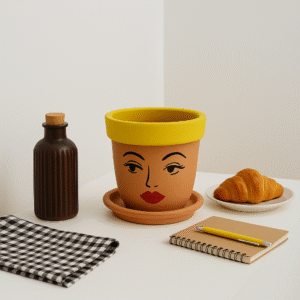 VASO DE CERÂMICA ARTISTA CINEMA